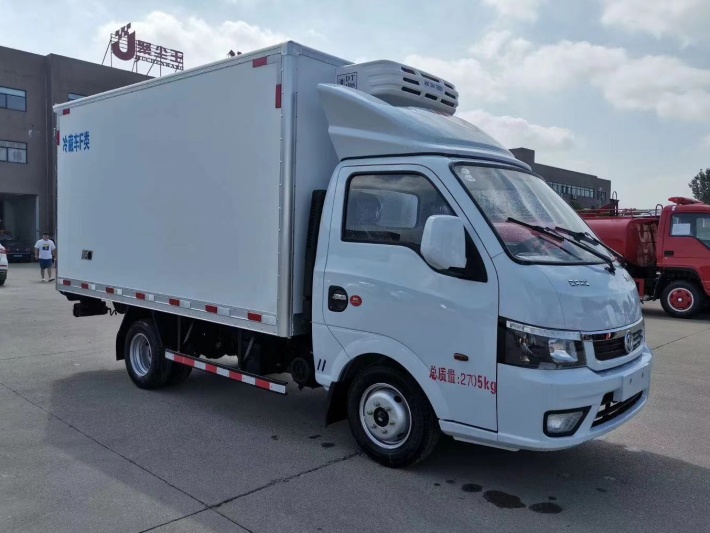 東風途逸汽油版后雙輪冷藏車