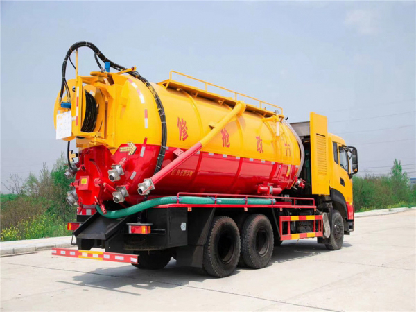 東風天龍22立方清洗吸污車