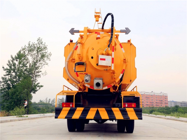 東風天錦15立方清洗吸污車