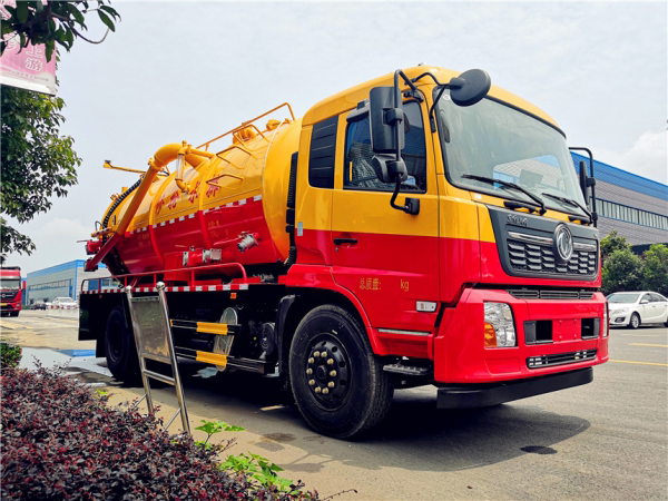 東風天錦15立方清洗吸污車