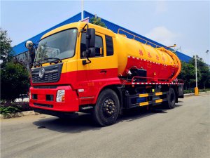 東風天錦15立方清洗吸污車