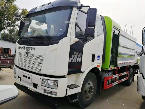 解放J6L多功能抑塵車11.3立方/50-100米霧炮