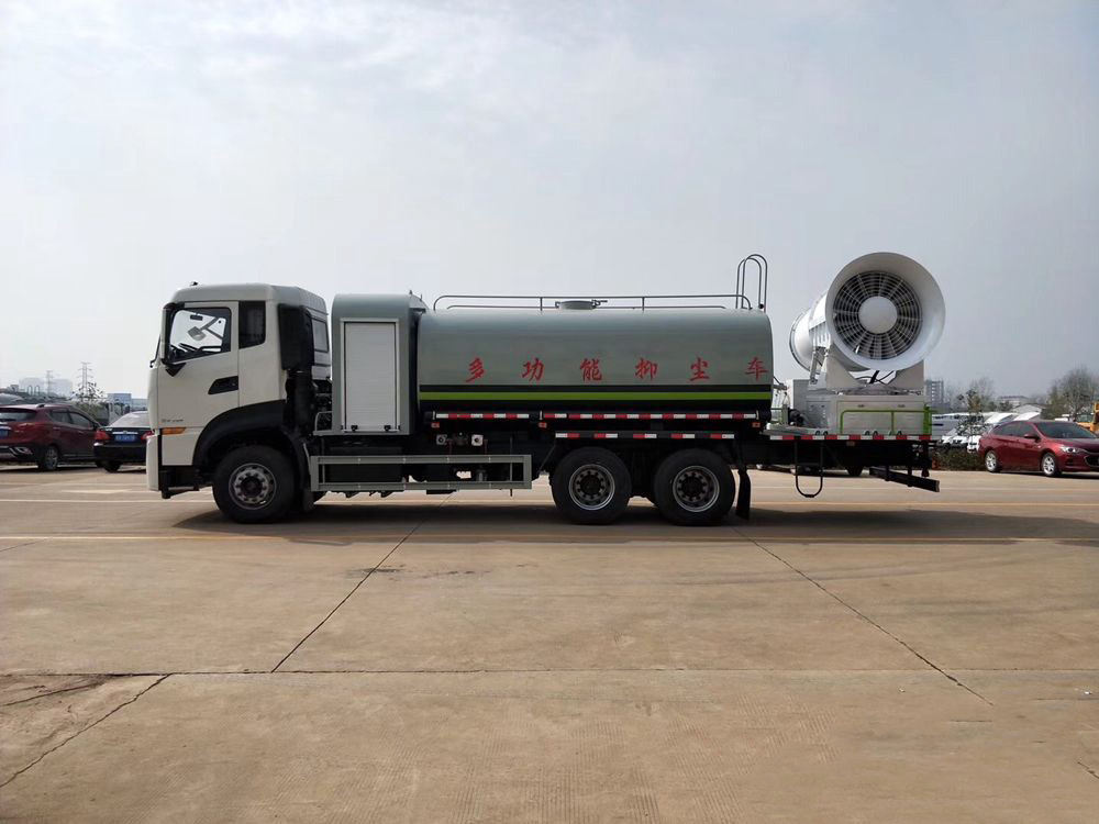 東風天龍后雙橋16立方抑塵車60-120米