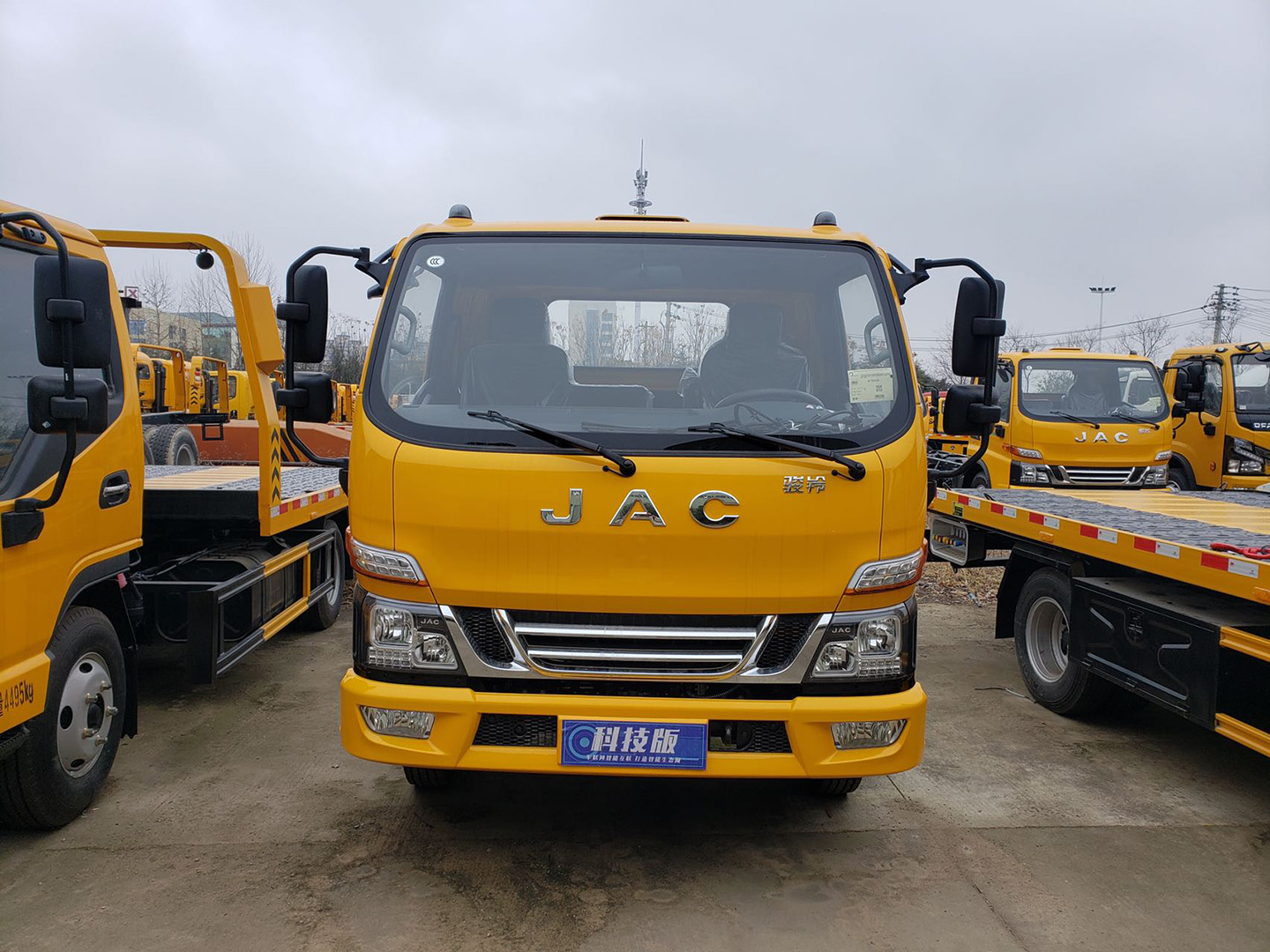 江淮藍牌一拖二清障車