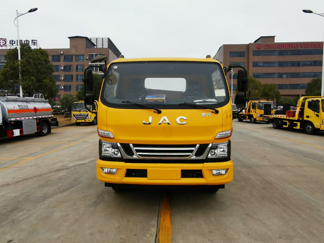 江淮V7黃牌一體板清障車