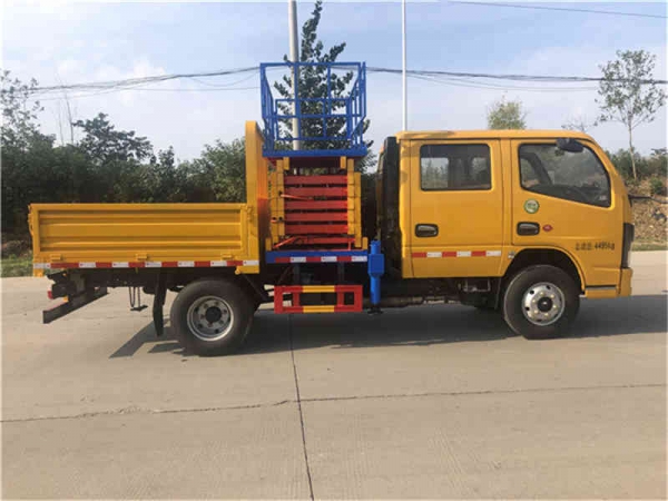 東風10米剪叉式升降平臺高空作業車