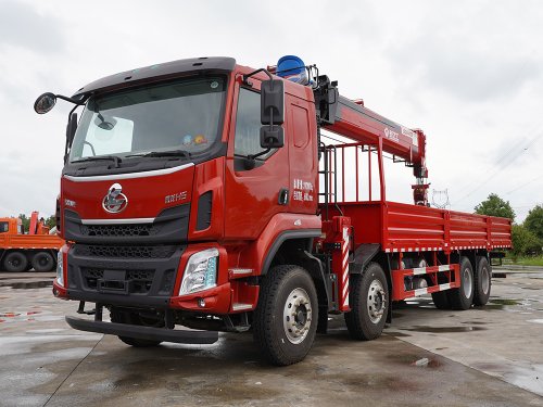 柳汽乘龍前四后八新飛工16噸五節臂吊機隨車吊