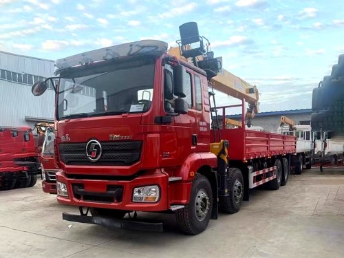 陜汽德龍新M3000四前后八徐工16噸四節直臂G型隨車吊