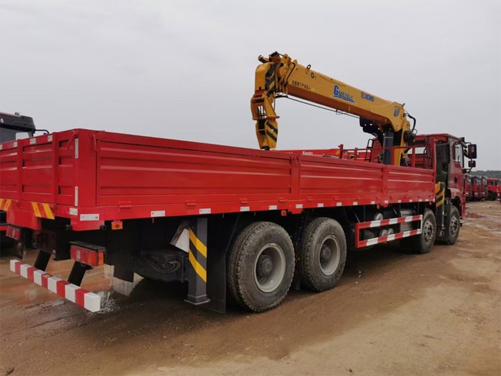 陜汽德龍新M3000四前后八徐工16噸四節直臂G型隨車吊