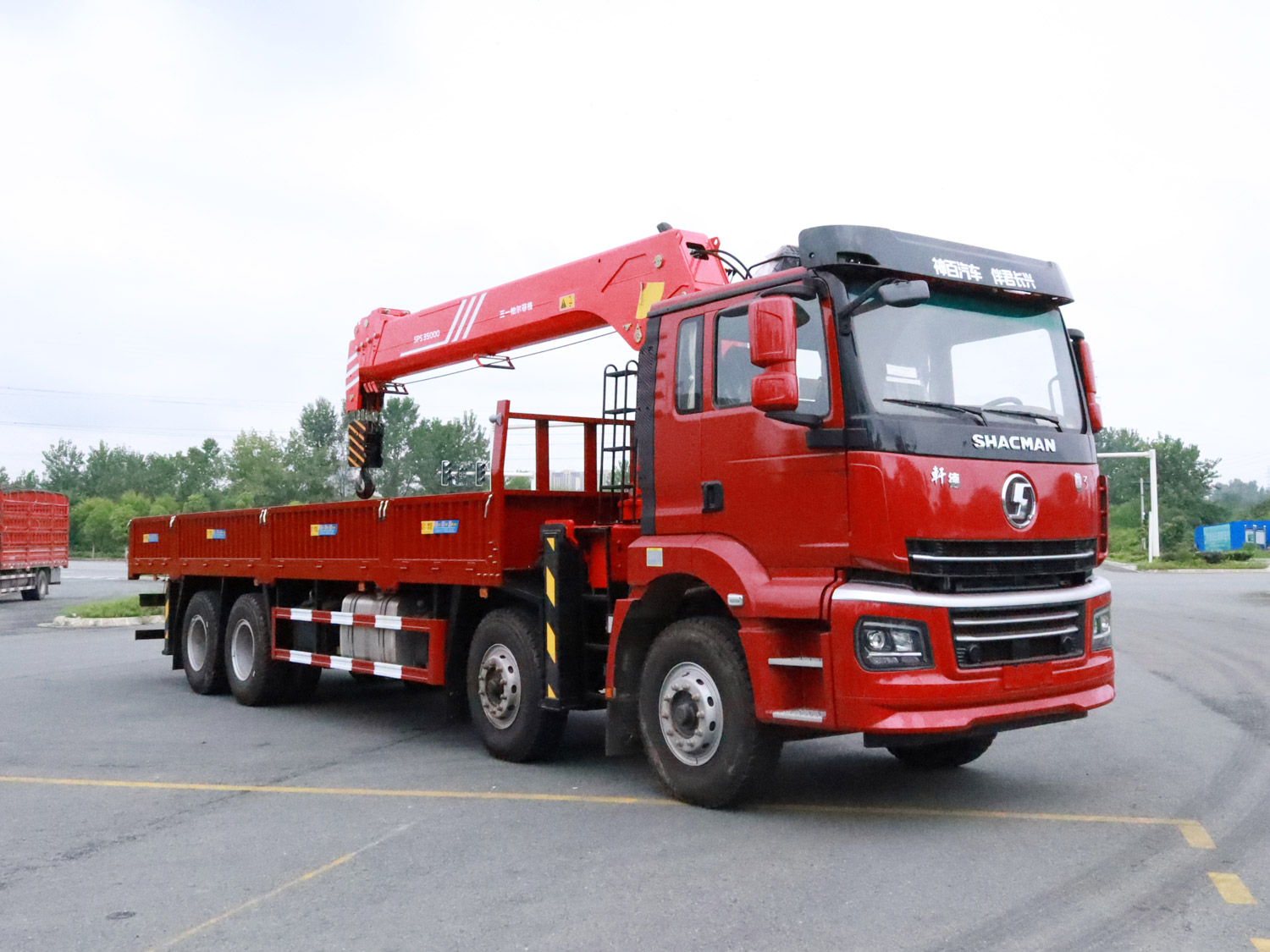 陜汽軒德翼3前四后八/三一14噸直臂式吊機(jī)隨車吊