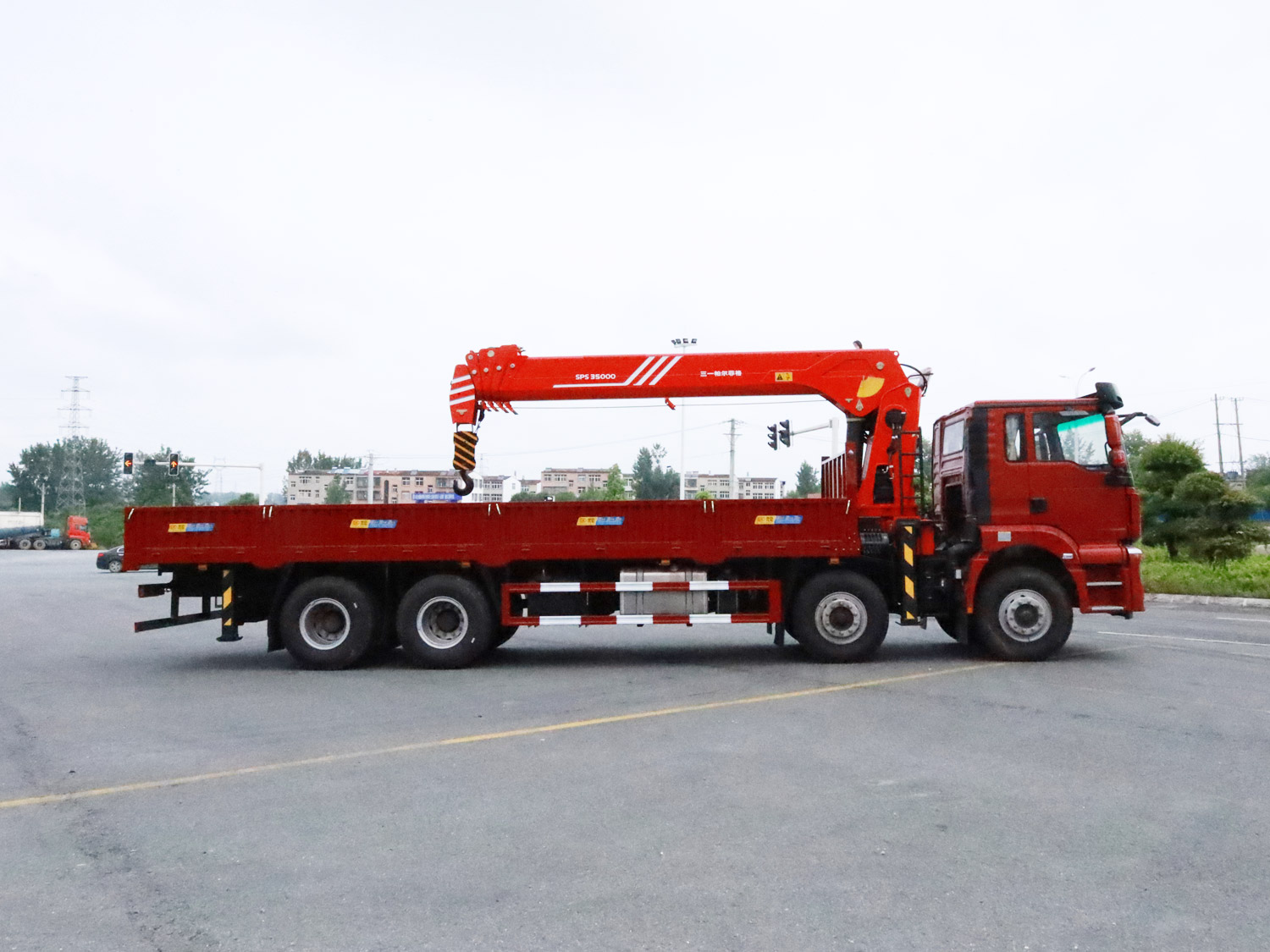 陜汽軒德翼3前四后八/三一14噸直臂式吊機(jī)隨車吊