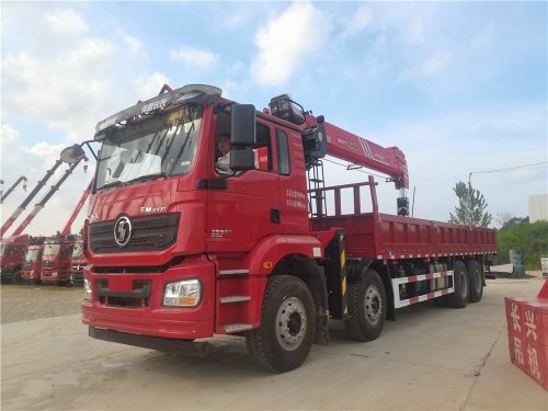 陜汽德龍前四后八/三一14噸5節臂隨車吊