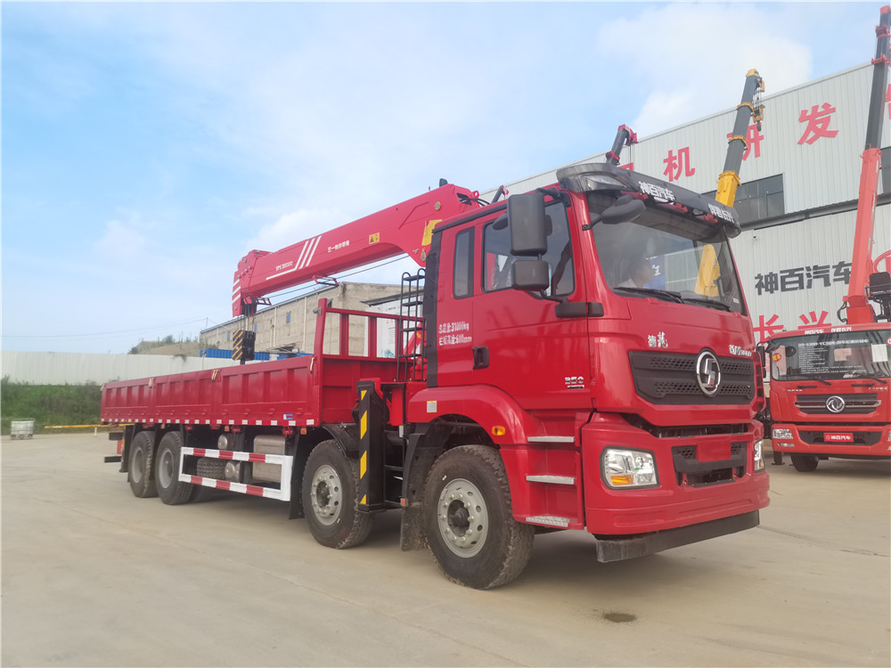 陜汽德龍前四后八/三一14噸5節(jié)臂隨車吊