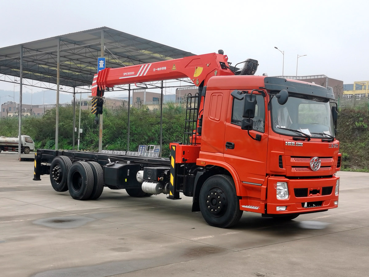 三環(huán)T280昊龍后雙橋三一12噸直臂式吊機隨車吊