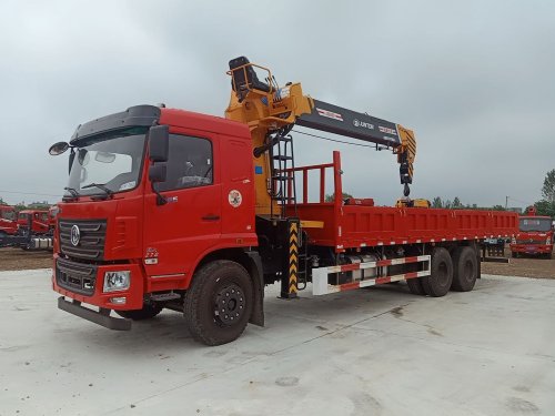 東風華神F5后雙橋駿通12噸四節臂吊機隨車吊