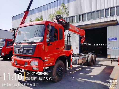 東風天錦后八輪威龍12噸 5節臂吊機隨車吊