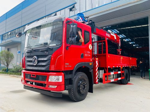 東風T5后雙橋新飛工12噸五節直臂吊機隨車吊