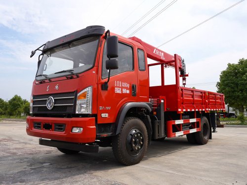 東風單橋長威6.3噸四節直臂吊機隨車吊