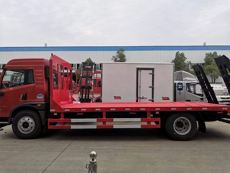 解放龍V單橋平板運輸車