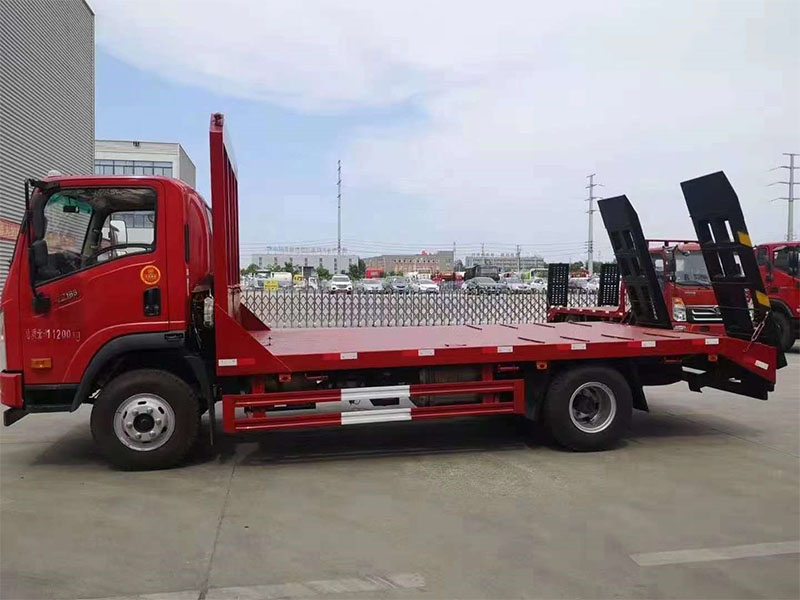 大運單橋平板運輸車