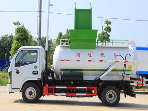 東風小多利卡圓罐4.5方餐廚垃圾車