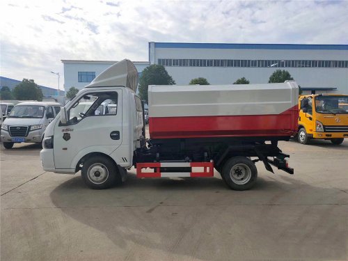 東風途逸藍牌3-4方掛桶垃圾車