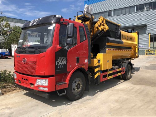 解放J6L/12方吊裝壓縮垃圾車