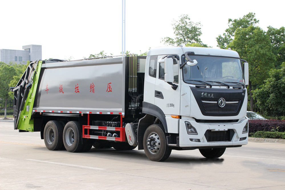 東風天龍后雙橋壓縮垃圾車