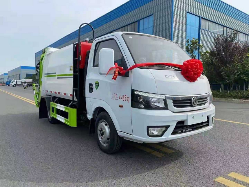 東風途逸地庫版藍牌壓縮垃圾車