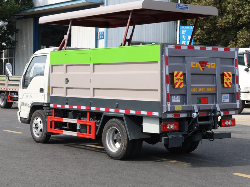 福田小卡之星3密閉式桶裝垃圾車
