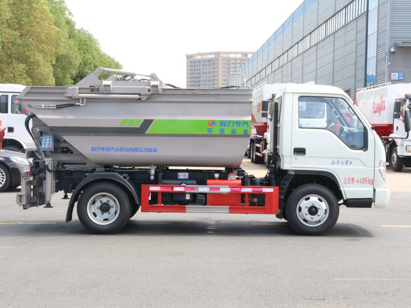 福田小卡之星3高位自裝卸垃圾車