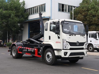 陜汽軒德X9單橋勾臂垃圾車