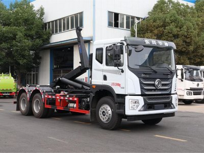 東風華神T5后雙橋勾臂垃圾車