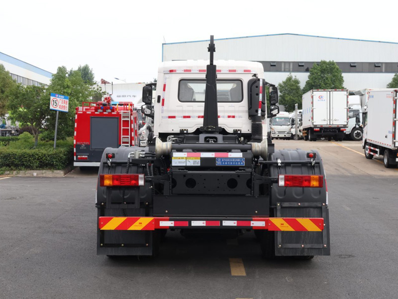 陜汽軒德翼后雙橋勾臂垃圾車